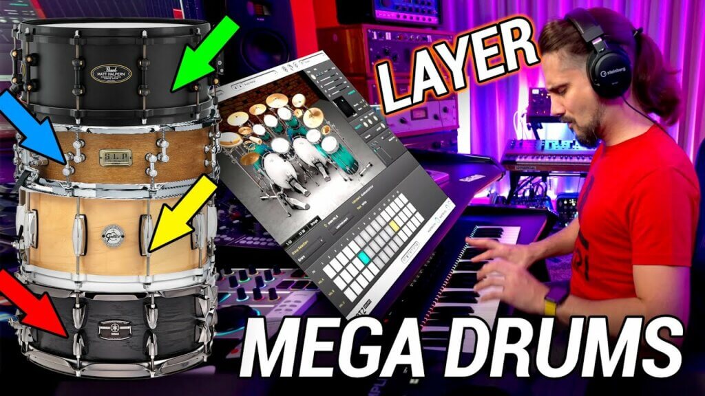 how to layer big drums like the