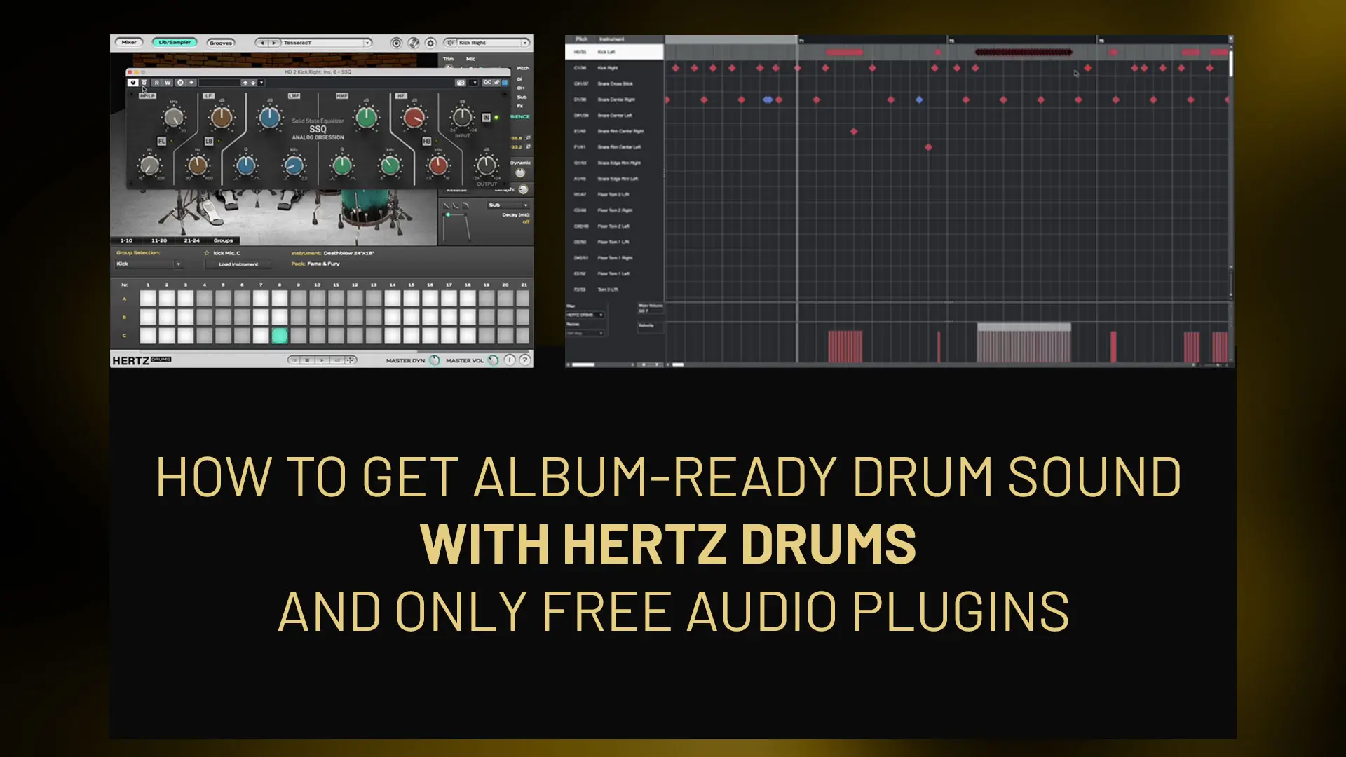 How to get album-ready drum sound with Hertz Drums and only free audio ...